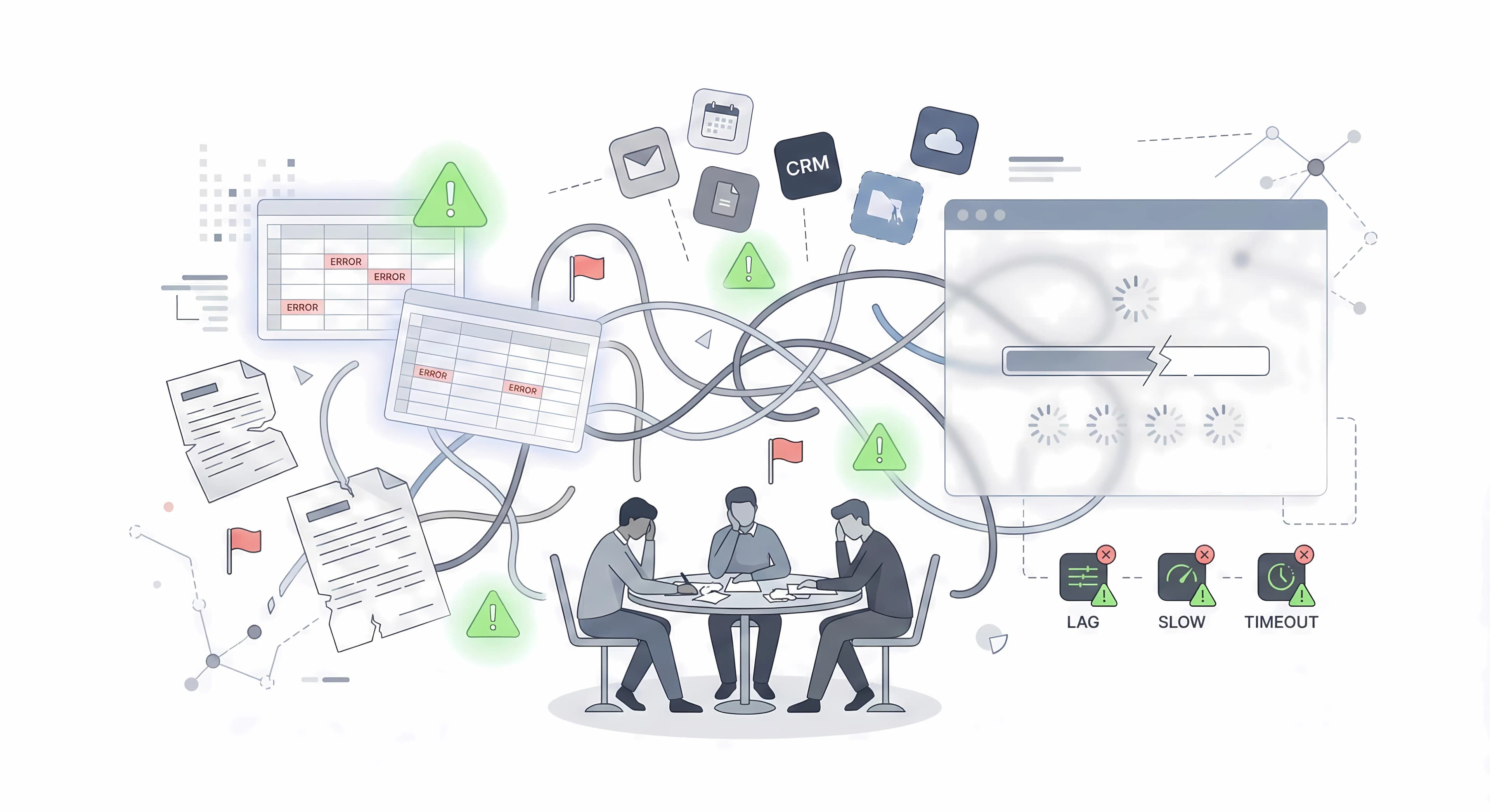 Chaos of disconnected systems